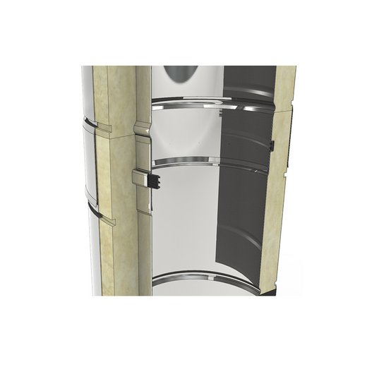 Edelstahlschornstein Jeremias DW-ECO-AL 2.0 Detailbild Edelstahlschornstein Jeremias DW-ECO-AL 2.0