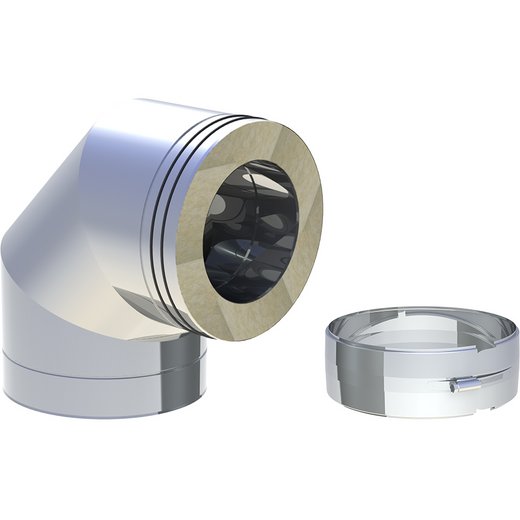 Edelstahlschornstein Jeremias DW-POWER Winkel Edelstahlschornstein Jeremias DW-POWER