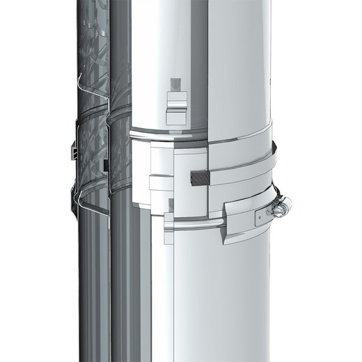 LAS-Schornstein Jeremias TWIN-GAS Detailbild Jeremias TWIN-GAS