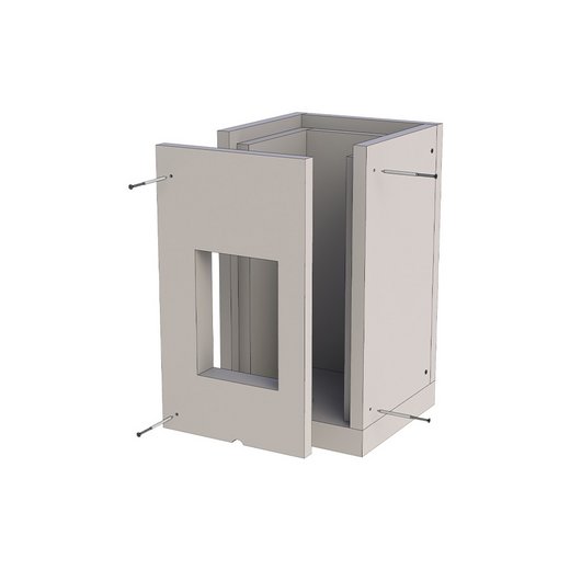Leichtbauschornstein Jeremias FURADO-F Basiselement mit Ausschnitt Jeremias FURADO-F