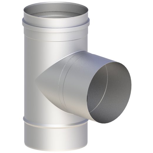 Edelstahlschornstein einwandig Jeremias EW-LINE-FLEX-FU T-Anschluss Jeremias EW-LINE-FLEX-FU