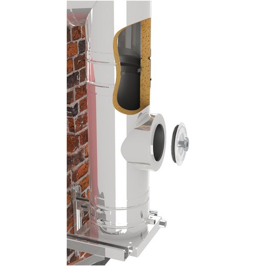 Edelstahlschornstein Jeremias DW-AL Detailbild Edelstahlschornstein Jeremias DW-AL