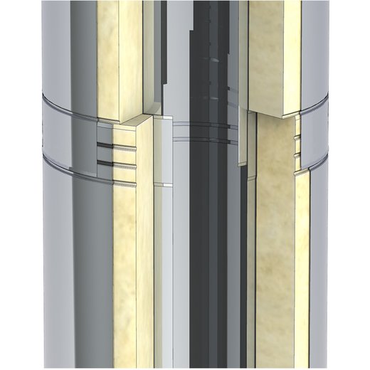 Edelstahlschornstein Jeremias DW-POWER Detailbild Edelstahlschornstein Jeremias DW-POWER