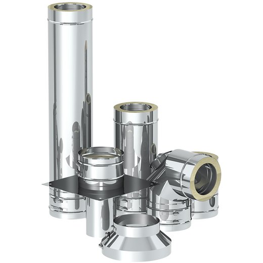 Edelstahlschornstein Jeremias DW-FU Sortiment Edelstahlschornstein Jeremias DW-FU