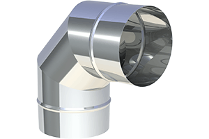 Edelstahlschornstein einwandig Jeremias EW-KL Winkel Jeremias EW-KL