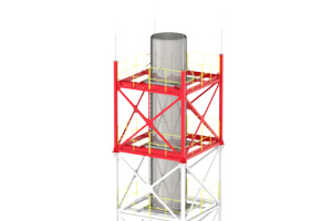 Jeremias Gittermastschornstein Kachelbild Gittermastschornstein
